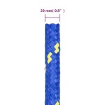 vidaXL Frânghie de barcă, albastru, 20 mm, 50 m, polipropilenă vidaXL Frânghie de barcă, albastru, 20 mm, 50 m, polipropilenă
