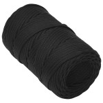 vidaXL Frânghie de barcă, negru complet, 2 mm, 500 m, polipropilenă vidaXL Frânghie de barcă, negru complet, 2 mm, 500 m, polipropilenă