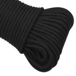 vidaXL Frânghie de barcă, negru complet, 5 mm, 100 m, polipropilenă vidaXL Frânghie de barcă, negru complet, 5 mm, 100 m, polipropilenă
