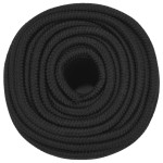 vidaXL Frânghie de barcă, negru complet, 12 mm, 25 m, polipropilenă vidaXL Frânghie de barcă, negru complet, 12 mm, 25 m, polipropilenă