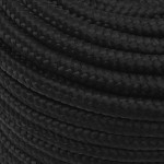 vidaXL Frânghie de barcă, negru complet, 12 mm, 100 m, polipropilenă vidaXL Frânghie de barcă, negru complet, 12 mm, 100 m, polipropilenă