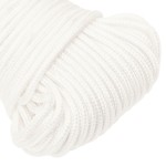 vidaXL Frânghie de barcă, alb complet, 5 mm, 500 m, polipropilenă