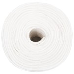 vidaXL Frânghie de barcă, alb complet, 10 mm, 100 m, polipropilenă vidaXL Frânghie de barcă, alb complet, 10 mm, 100 m, polipropilenă