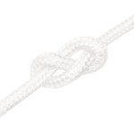 vidaXL Frânghie de barcă, alb complet, 12 mm, 50 m, polipropilenă vidaXL Frânghie de barcă, alb complet, 12 mm, 50 m, polipropilenă