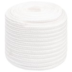 vidaXL Frânghie de barcă, alb complet, 16 mm, 50 m, polipropilenă vidaXL Frânghie de barcă, alb complet, 16 mm, 50 m, polipropilenă