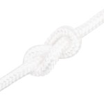 vidaXL Frânghie de barcă, alb complet, 16 mm, 50 m, polipropilenă vidaXL Frânghie de barcă, alb complet, 16 mm, 50 m, polipropilenă