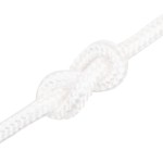 vidaXL Frânghie de barcă, alb complet, 18 mm, 100 m, polipropilenă vidaXL Frânghie de barcă, alb complet, 18 mm, 100 m, polipropilenă