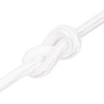 vidaXL Frânghie de barcă, alb complet, 20 mm, 25 m, polipropilenă