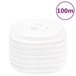 vidaXL Frânghie de barcă, alb complet, 20 mm, 100 m, polipropilenă vidaXL Frânghie de barcă, alb complet, 20 mm, 100 m, polipropilenă