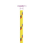vidaXL Frânghie de barcă, galben, 2 mm, 25 m, polipropilenă vidaXL Frânghie de barcă, galben, 2 mm, 25 m, polipropilenă