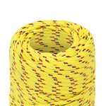 vidaXL Frânghie de barcă, galben, 2 mm, 50 m, polipropilenă vidaXL Frânghie de barcă, galben, 2 mm, 50 m, polipropilenă