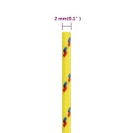 vidaXL Frânghie de barcă, galben, 2 mm, 50 m, polipropilenă vidaXL Frânghie de barcă, galben, 2 mm, 50 m, polipropilenă