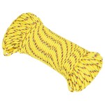 vidaXL Frânghie de barcă, galben, 4 mm, 100 m, polipropilenă vidaXL Frânghie de barcă, galben, 4 mm, 100 m, polipropilenă