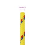 vidaXL Frânghie de barcă, galben, 5 mm, 250 m, polipropilenă vidaXL Frânghie de barcă, galben, 5 mm, 250 m, polipropilenă