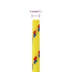 vidaXL Frânghie de barcă, galben, 5 mm, 500 m, polipropilenă vidaXL Frânghie de barcă, galben, 5 mm, 500 m, polipropilenă