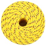 vidaXL Frânghie de barcă, galben, 6 mm, 500 m, polipropilenă vidaXL Frânghie de barcă, galben, 6 mm, 500 m, polipropilenă