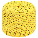 vidaXL Frânghie de barcă, galben, 8 mm, 50 m, polipropilenă vidaXL Frânghie de barcă, galben, 8 mm, 50 m, polipropilenă