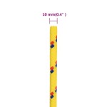 vidaXL Frânghie de barcă, galben, 10 mm, 25 m, polipropilenă vidaXL Frânghie de barcă, galben, 10 mm, 25 m, polipropilenă