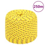 vidaXL Frânghie de barcă, galben, 10 mm, 250 m, polipropilenă vidaXL Frânghie de barcă, galben, 10 mm, 250 m, polipropilenă