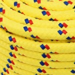 vidaXL Frânghie de barcă, galben, 12 mm, 25 m, polipropilenă vidaXL Frânghie de barcă, galben, 12 mm, 25 m, polipropilenă