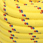 vidaXL Frânghie de barcă, galben, 20 mm, 50 m, polipropilenă vidaXL Frânghie de barcă, galben, 20 mm, 50 m, polipropilenă