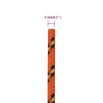 vidaXL Frânghie de barcă, portocaliu, 3 mm, 100 m, polipropilenă vidaXL Frânghie de barcă, portocaliu, 3 mm, 100 m, polipropilenă