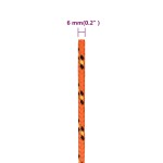 vidaXL Frânghie de barcă, portocaliu, 6 mm, 50 m, polipropilenă vidaXL Frânghie de barcă, portocaliu, 6 mm, 50 m, polipropilenă