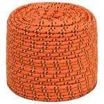 vidaXL Frânghie de barcă, portocaliu, 10 mm, 25 m, polipropilenă vidaXL Frânghie de barcă, portocaliu, 10 mm, 25 m, polipropilenă