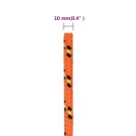 vidaXL Frânghie de barcă, portocaliu, 10 mm, 25 m, polipropilenă vidaXL Frânghie de barcă, portocaliu, 10 mm, 25 m, polipropilenă