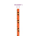 vidaXL Frânghie de barcă, portocaliu, 10 mm, 50 m, polipropilenă vidaXL Frânghie de barcă, portocaliu, 10 mm, 50 m, polipropilenă