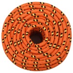 vidaXL Frânghie de barcă, portocaliu, 12 mm, 50 m, polipropilenă vidaXL Frânghie de barcă, portocaliu, 12 mm, 50 m, polipropilenă