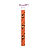 vidaXL Frânghie de barcă, portocaliu, 12 mm, 250 m, polipropilenă vidaXL Frânghie de barcă, portocaliu, 12 mm, 250 m, polipropilenă
