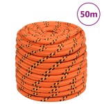 vidaXL Frânghie de barcă, portocaliu, 16 mm, 50 m, polipropilenă vidaXL Frânghie de barcă, portocaliu, 16 mm, 50 m, polipropilenă