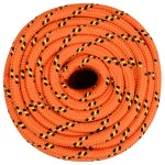 vidaXL Frânghie de barcă, portocaliu, 16 mm, 100 m, polipropilenă vidaXL Frânghie de barcă, portocaliu, 16 mm, 100 m, polipropilenă