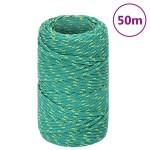 vidaXL Frânghie de barcă, verde, 2 mm, 25 m, polipropilenă vidaXL Frânghie de barcă, verde, 2 mm, 25 m, polipropilenă