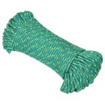 vidaXL Frânghie de barcă, verde, 3 mm, 100 m, polipropilenă