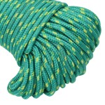 vidaXL Frânghie de barcă, verde, 4 mm, 100 m, polipropilenă