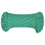 vidaXL Frânghie de barcă, verde, 4 mm, 500 m, polipropilenă