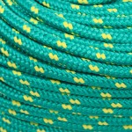 vidaXL Frânghie de barcă, verde, 6 mm, 100 m, polipropilenă