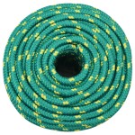 vidaXL Frânghie de barcă, verde, 14 mm, 100 m, polipropilenă vidaXL Frânghie de barcă, verde, 14 mm, 100 m, polipropilenă