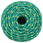 vidaXL Frânghie de barcă, verde, 14 mm, 250 m, polipropilenă vidaXL Frânghie de barcă, verde, 14 mm, 250 m, polipropilenă