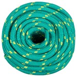 vidaXL Frânghie de barcă, verde, 16 mm, 50 m, polipropilenă vidaXL Frânghie de barcă, verde, 16 mm, 50 m, polipropilenă