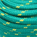 vidaXL Frânghie de barcă, verde, 16 mm, 50 m, polipropilenă vidaXL Frânghie de barcă, verde, 16 mm, 50 m, polipropilenă