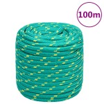 vidaXL Frânghie de barcă, verde, 18 mm, 100 m, polipropilenă vidaXL Frânghie de barcă, verde, 18 mm, 100 m, polipropilenă