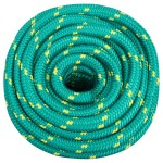 vidaXL Frânghie de barcă, verde, 20 mm, 50 m, polipropilenă