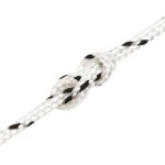 vidaXL Frânghie împletită pentru barcă, alb, 2 mm x 25 m, poliester vidaXL Frânghie împletită pentru barcă, alb, 2 mm x 25 m, poliester