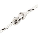 vidaXL Frânghie împletită pentru barcă, alb, 2 mm x 250 m, poliester vidaXL Frânghie împletită pentru barcă, alb, 2 mm x 250 m, poliester