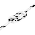 vidaXL Frânghie împletită pentru barcă, alb, 4 mm x 25 m, poliester vidaXL Frânghie împletită pentru barcă, alb, 4 mm x 25 m, poliester