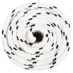 vidaXL Frânghie de lucru, alb, 18 mm, 50 m, poliester vidaXL Frânghie de lucru, alb, 18 mm, 50 m, poliester