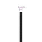 vidaXL Frânghie de lucru, negru, 3 mm, 50 m, poliester vidaXL Frânghie de lucru, negru, 3 mm, 50 m, poliester